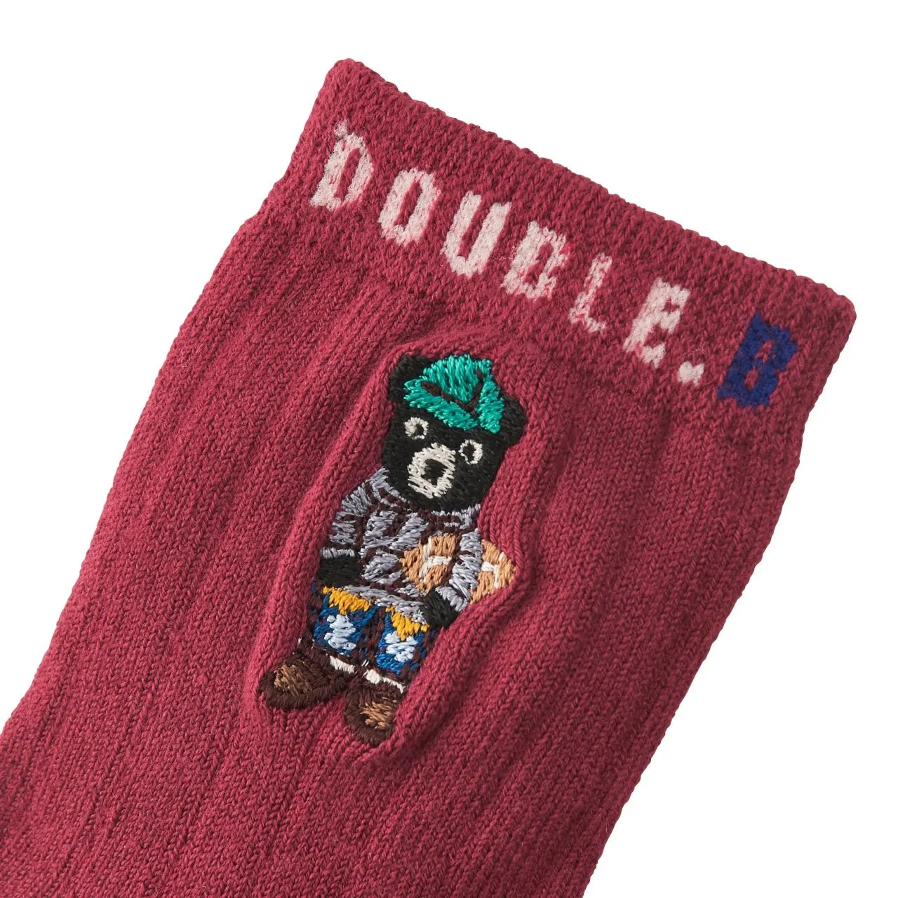 Embroidery Crew Socks