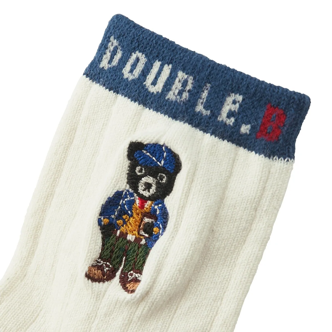 Embroidery Crew Socks