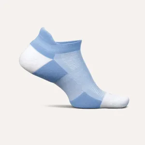 Feetures High Performance Max Cushion No Show Tab Socks - Cornflower