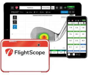 FlightScope Mevo  GPS Golf Launch Monitor and Simulator Mevo  with Pro Package & Face Impact Add On