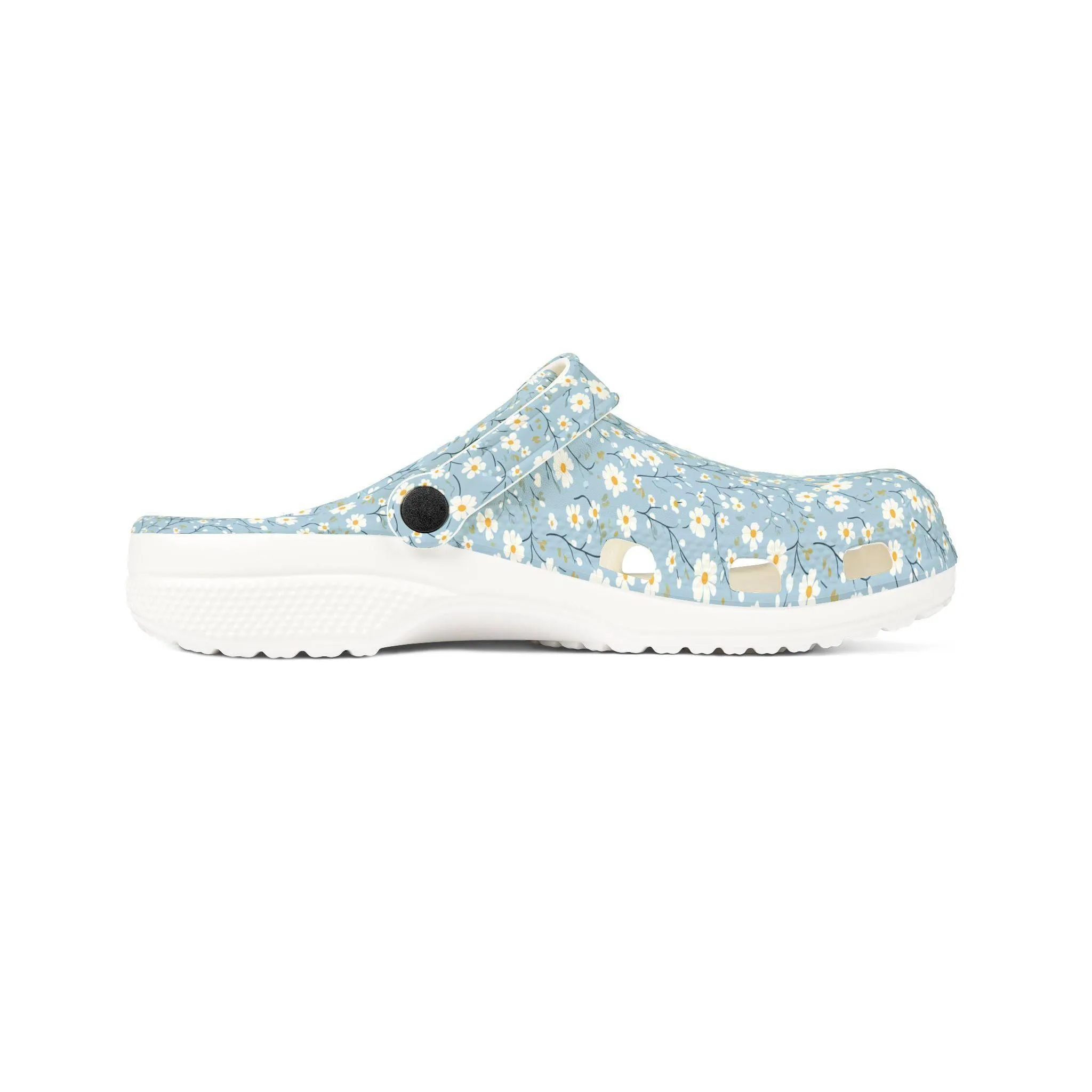 Floral EVA Foam Rubber Clogs - Comfortable Garden Footwear