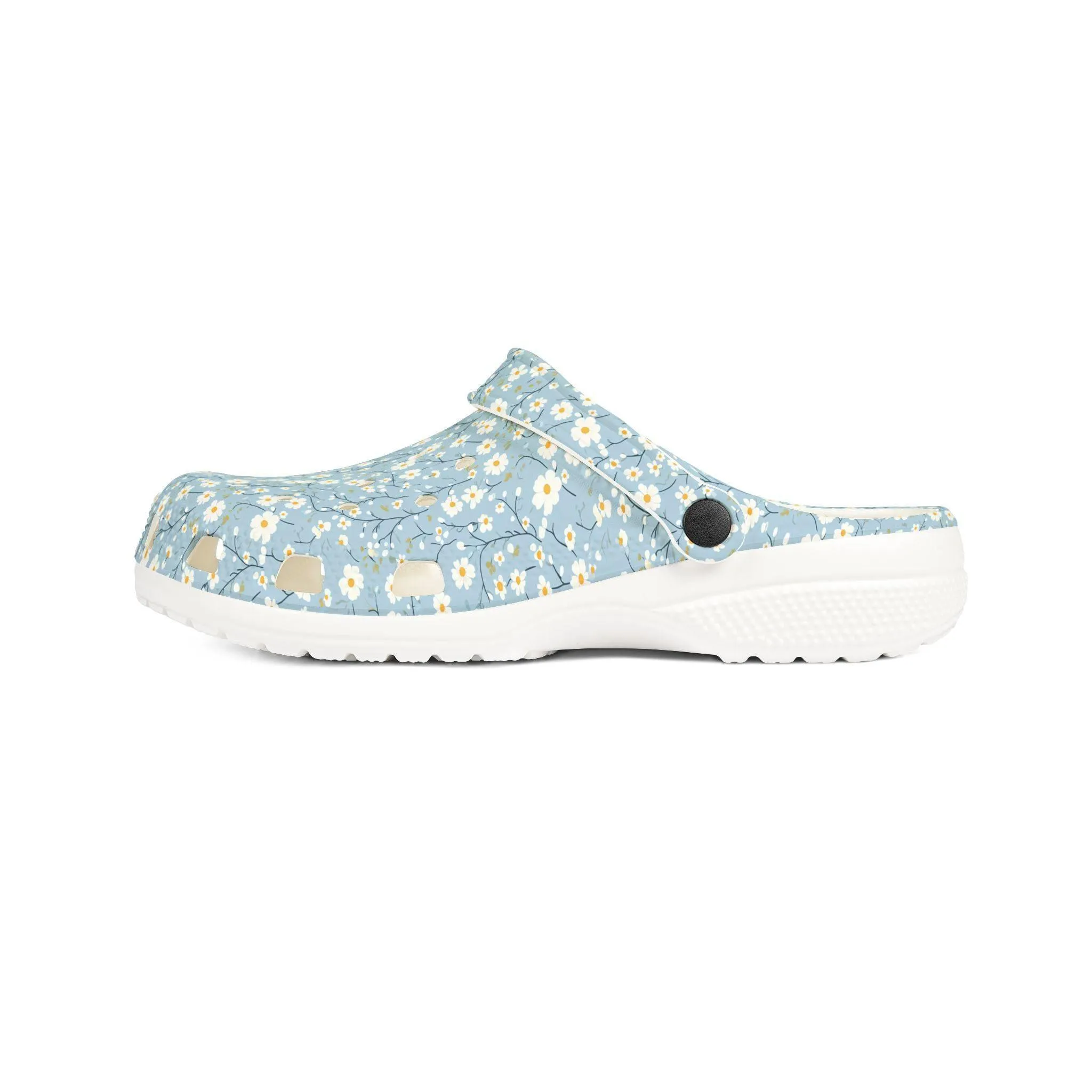 Floral EVA Foam Rubber Clogs - Comfortable Garden Footwear