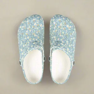 Floral EVA Foam Rubber Clogs - Comfortable Garden Footwear