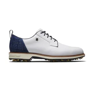 FOOTJOY Haris Tweed Field The Open Men's Spiked Shoes (White/Blue)