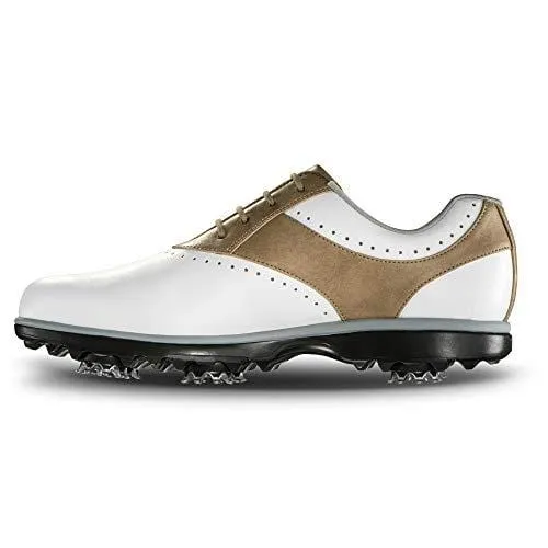 FootJoy Women's Emerge-Previous Season Style Golf Shoes White 10 M Taupe, US