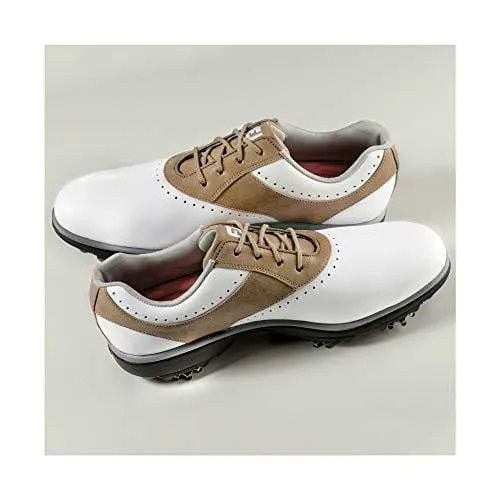 FootJoy Women's Emerge-Previous Season Style Golf Shoes White 10 M Taupe, US