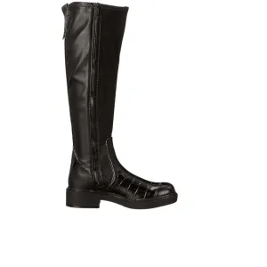 FRANCO SARTO - Keaton Faux Leather Block Heel Knee-High Boots