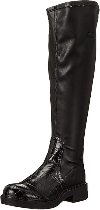 FRANCO SARTO - Keaton Faux Leather Block Heel Knee-High Boots