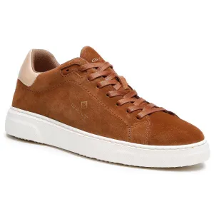 GANT- Joree, Lightweight Suede Trainer, Cognac