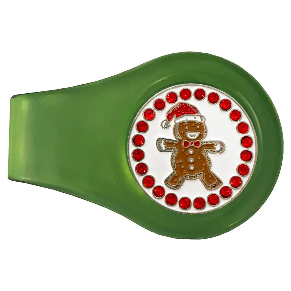 Gingerbread Man Golf Ball Marker With Colored Clip