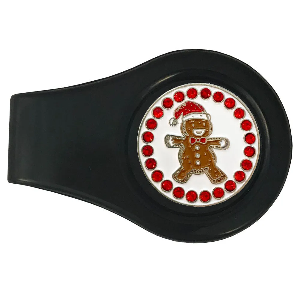 Gingerbread Man Golf Ball Marker With Colored Clip