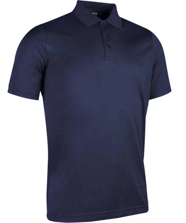 GLENMUIR Tarth Mercerised Cotton Polo Shirt - Mens - Navy