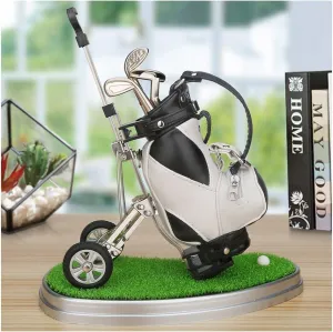 Golf Accessories Desk Decoration Cool Unique Golf Bag Pen Holder Gifts Souvenirs - 10L0L