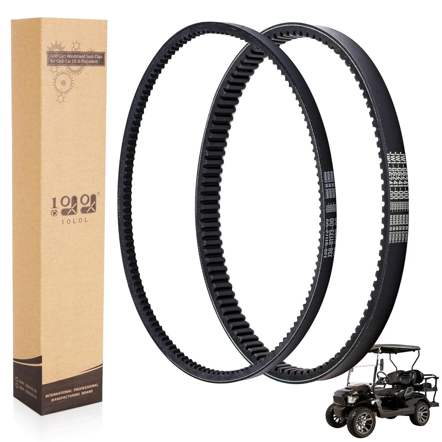 Golf Cart Drive Belt & Starter Generator Belt for Yamaha G2-G29 2007-2014 - 10L0L