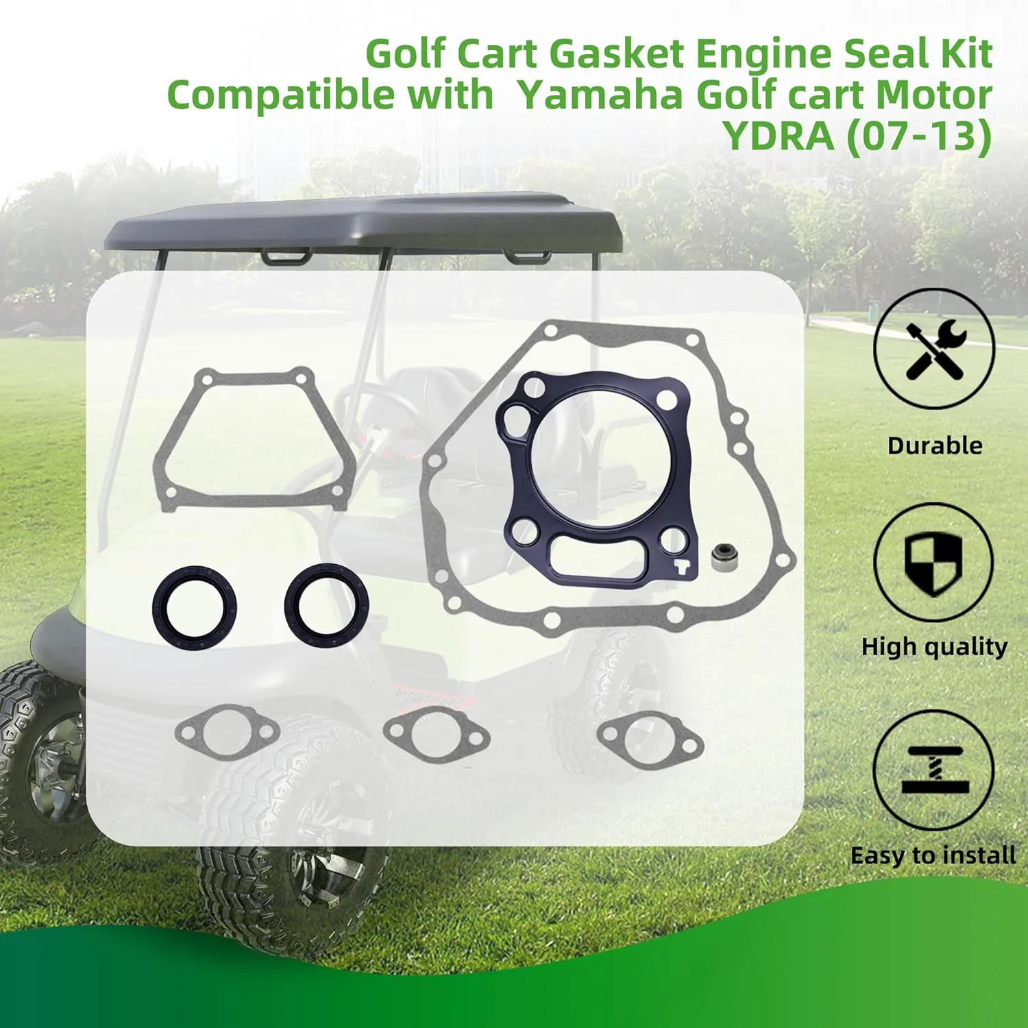 Golf Cart Engine Gasket Seal Ring Kit for Yamaha 2007-2013 - 10L0L