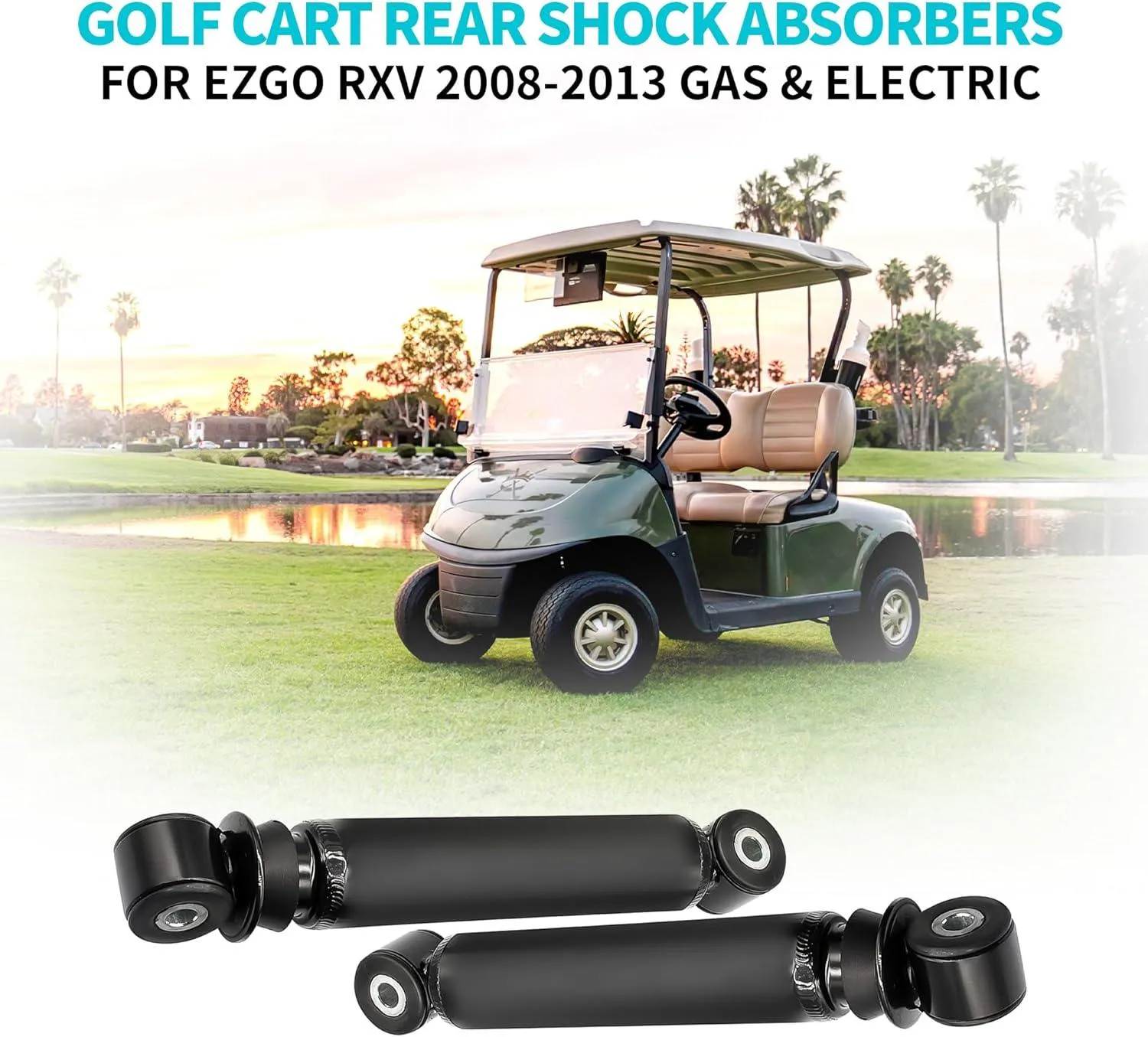 Golf Cart Rear Shocks For EZGO RXV 2008-2013 - 10L0L