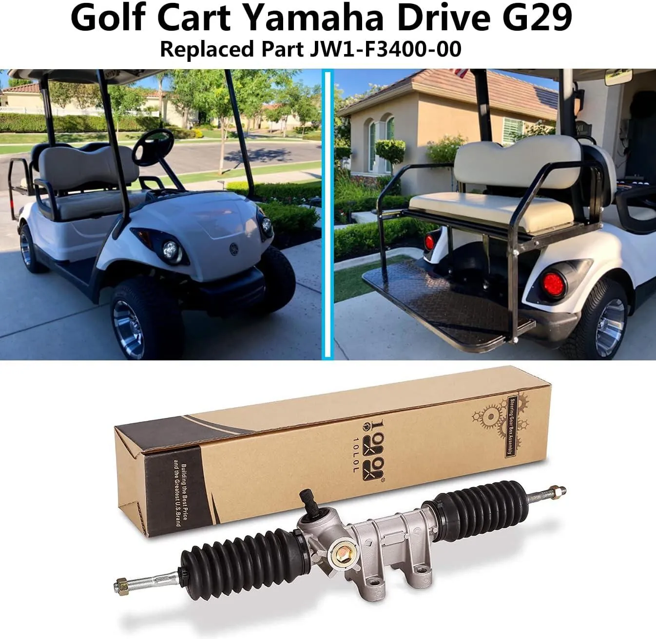 Golf Cart Steering Gear Box Assembly for Yamaha Drive G29 Gas or Electric - 10L0L