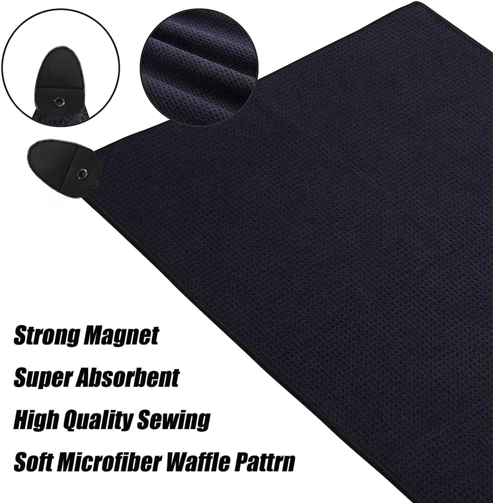 Golf Magnetic Microfiber Cleaning Towel