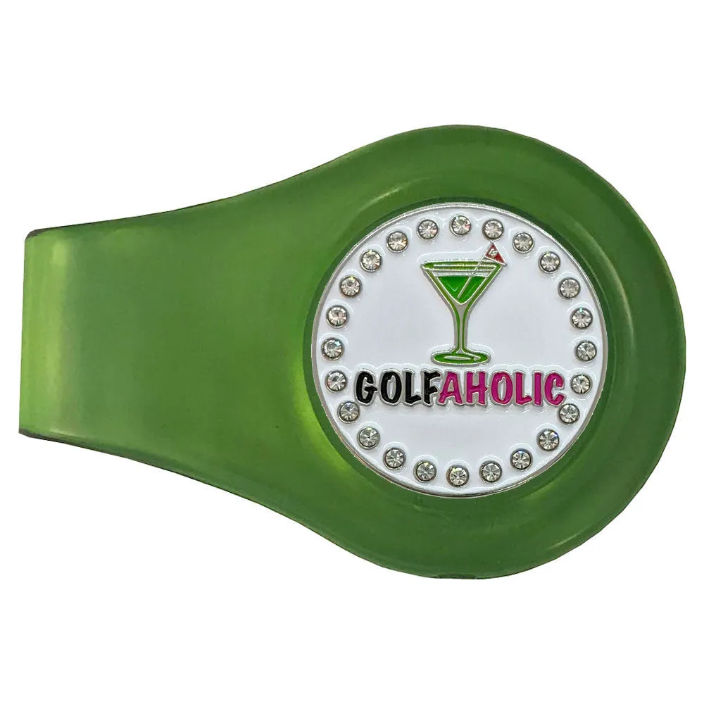 Golfaholic Golf Ball Marker With Colored Clip