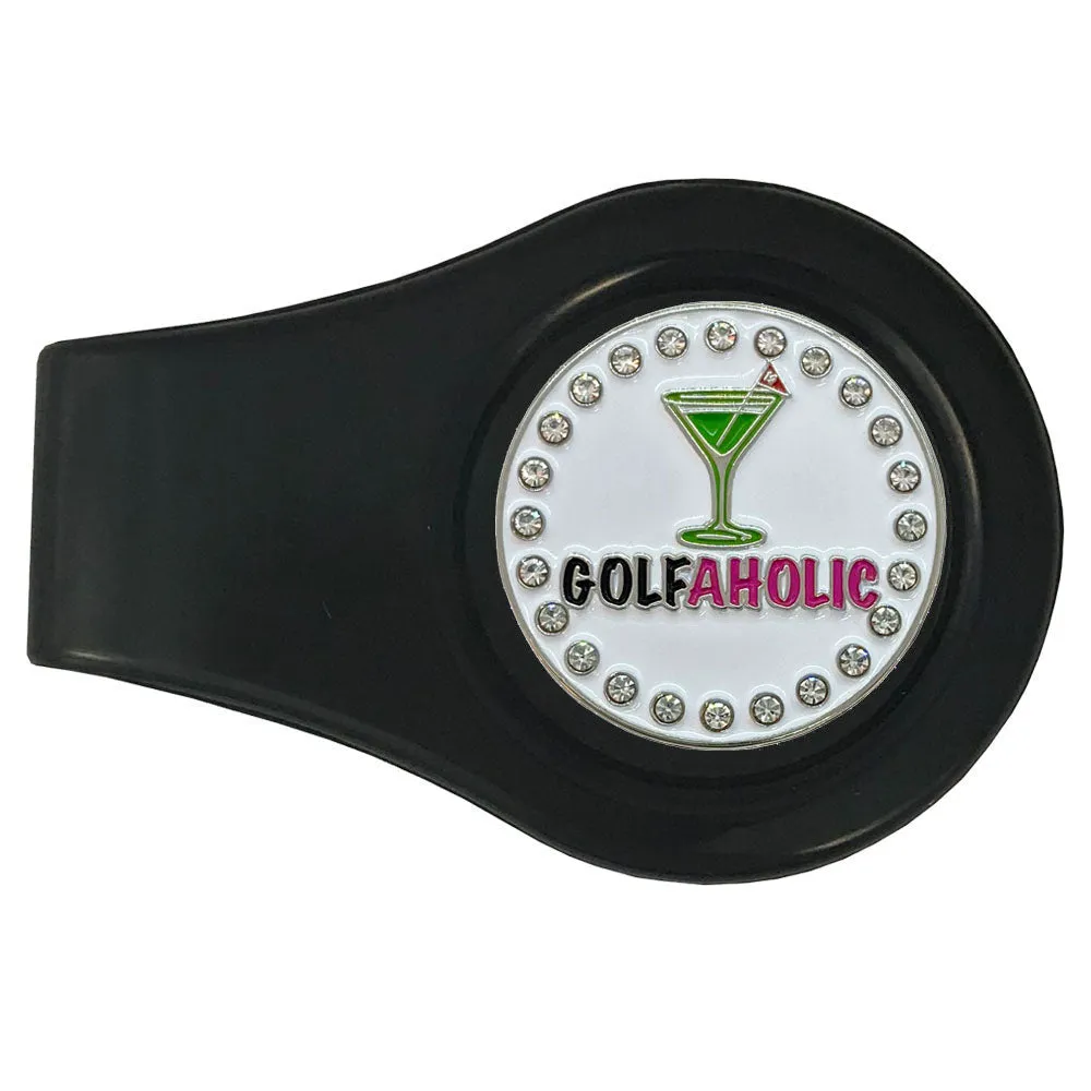 Golfaholic Golf Ball Marker With Colored Clip