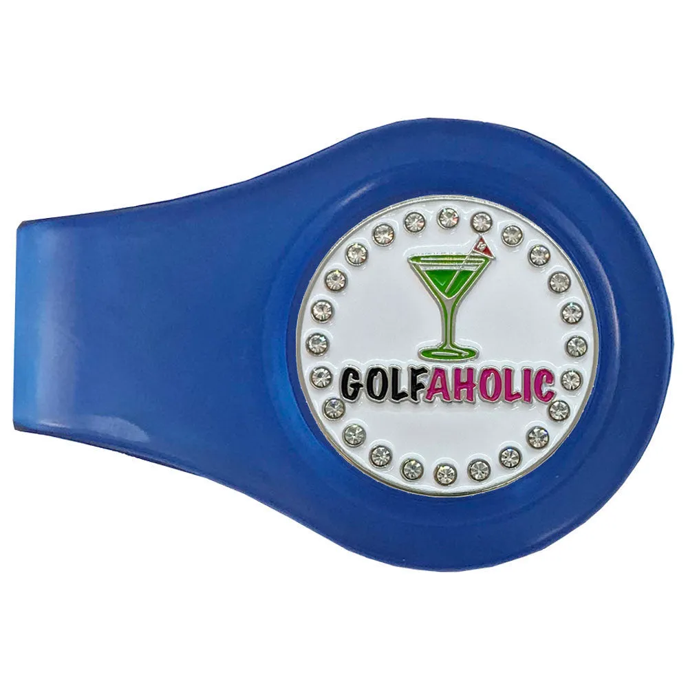 Golfaholic Golf Ball Marker With Colored Clip