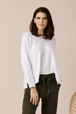 Jayda V-Neck Jumper White