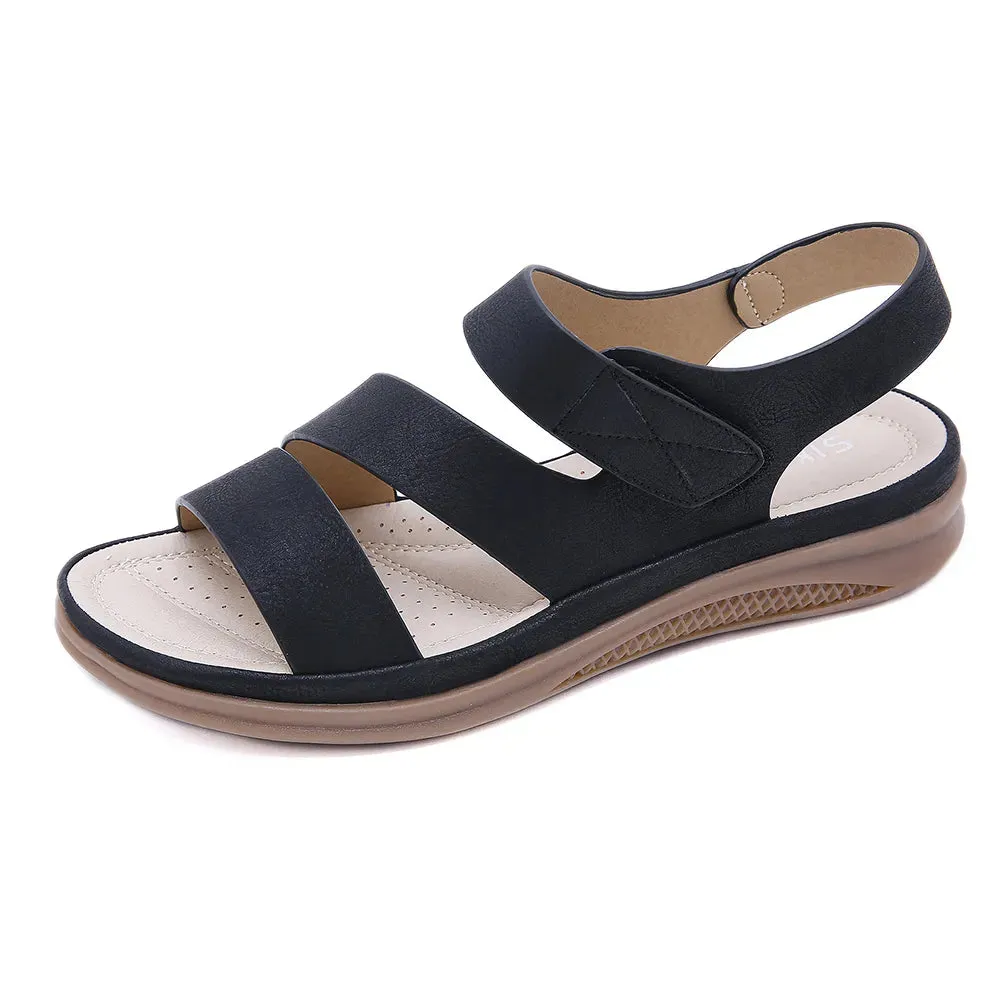 Lightweight Velcro Fastening Women's Oversized Sandals