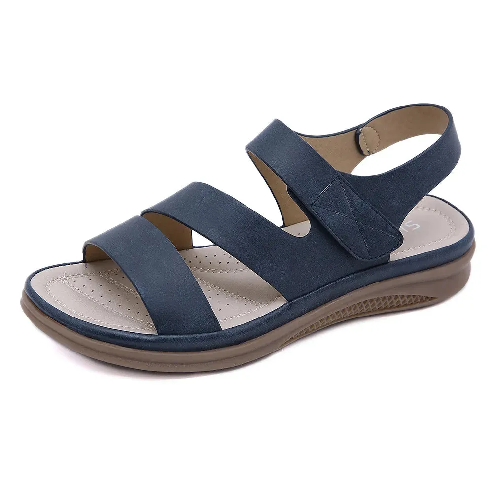 Lightweight Velcro Fastening Women's Oversized Sandals