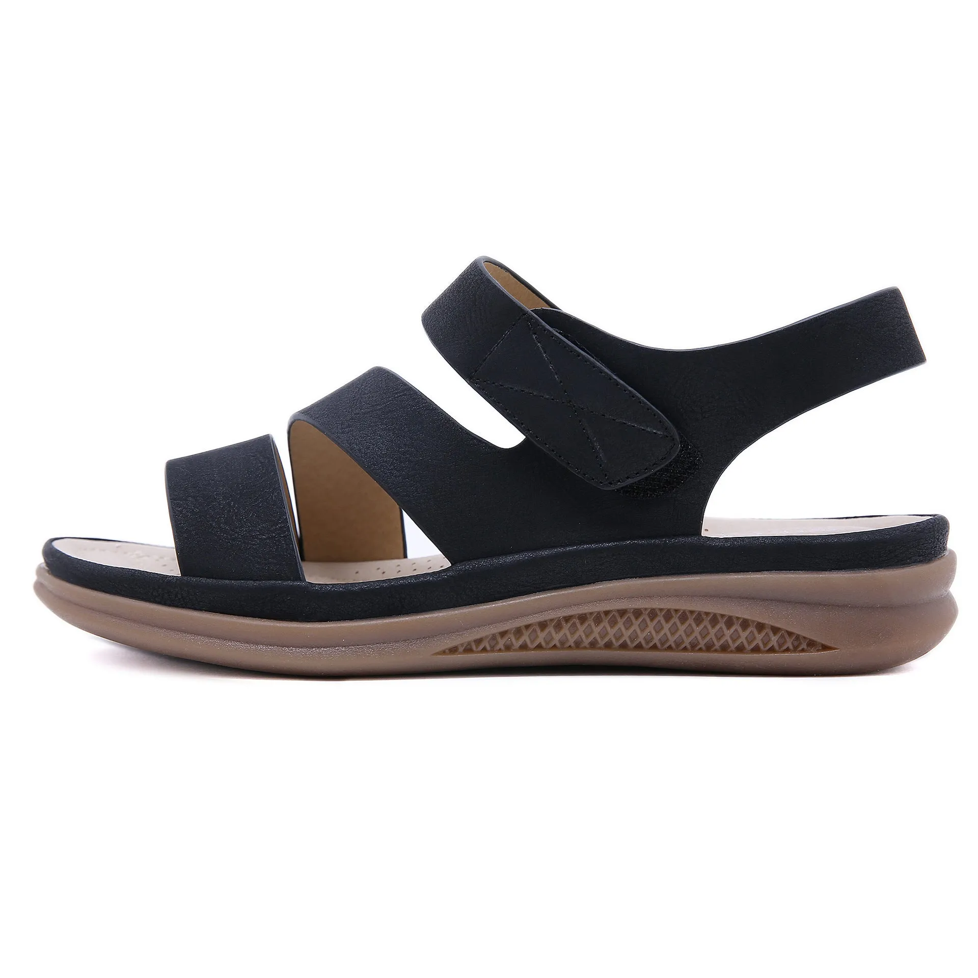 Lightweight Velcro Fastening Women's Oversized Sandals