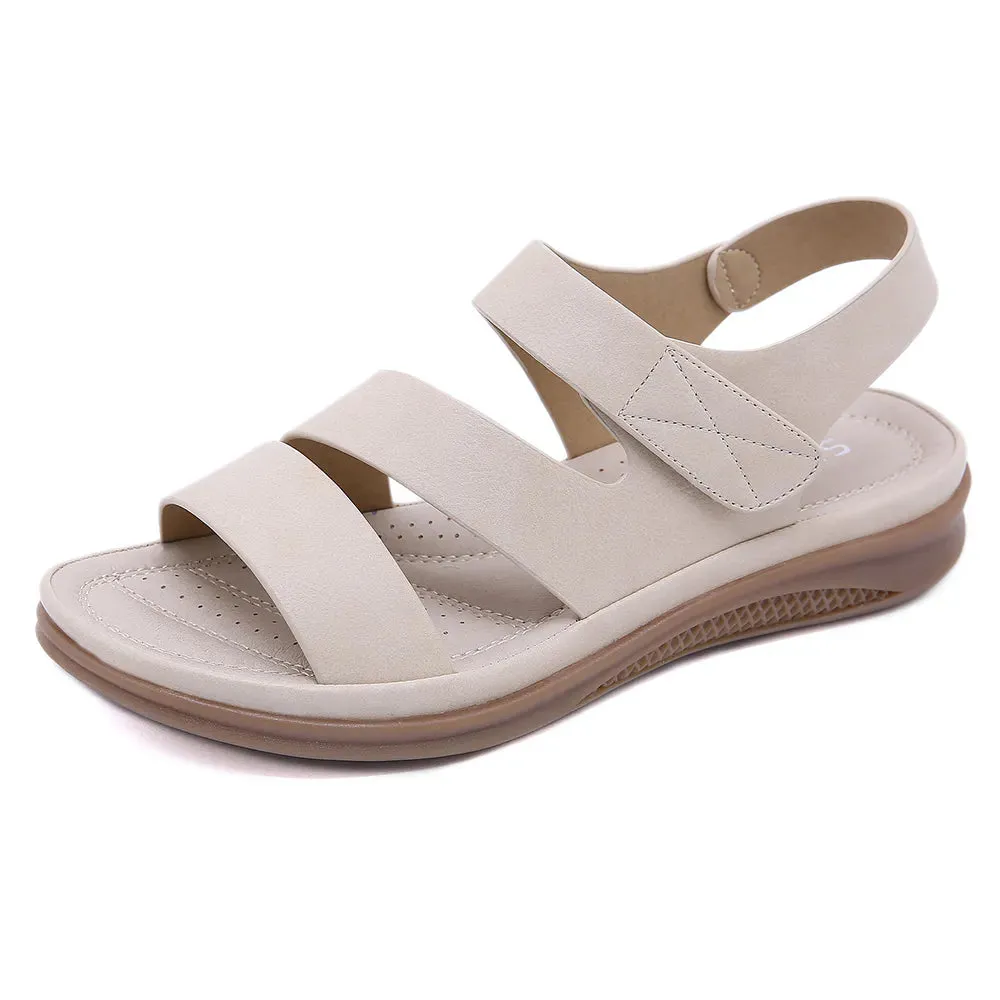 Lightweight Velcro Fastening Women's Oversized Sandals