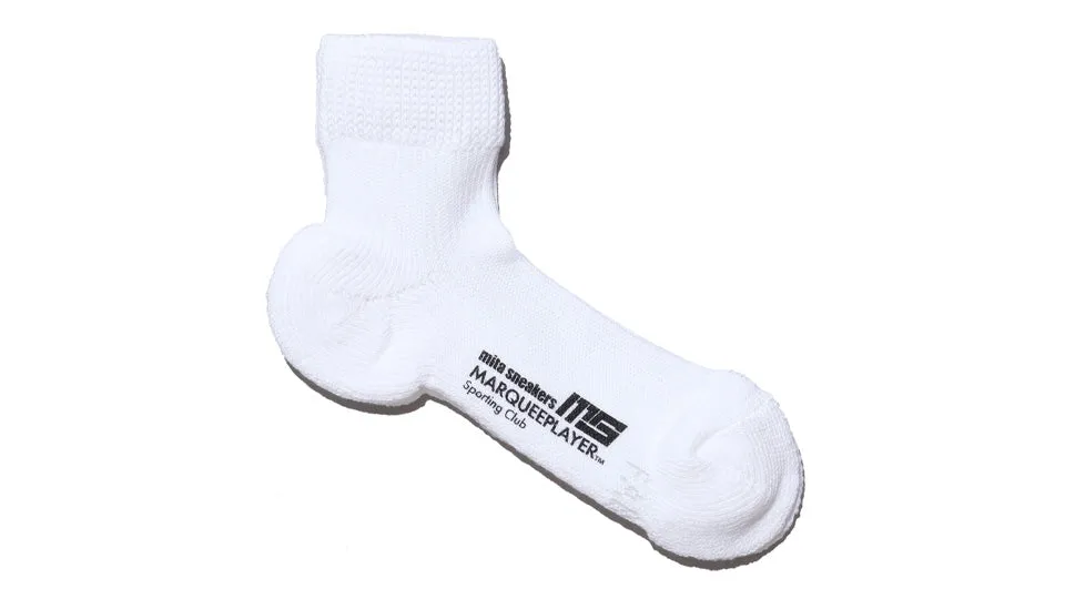 MARQUEE PLAYER HYBRID RIB SOCKS SS "Made in JAPAN" "mita sneakers" WHITE OUT