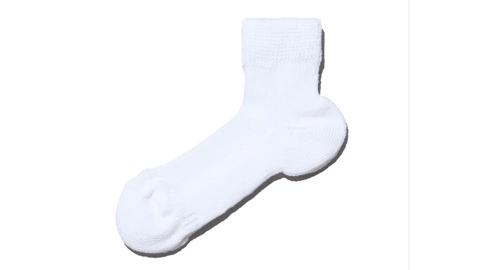 MARQUEE PLAYER HYBRID RIB SOCKS SS "Made in JAPAN" "mita sneakers" WHITE OUT