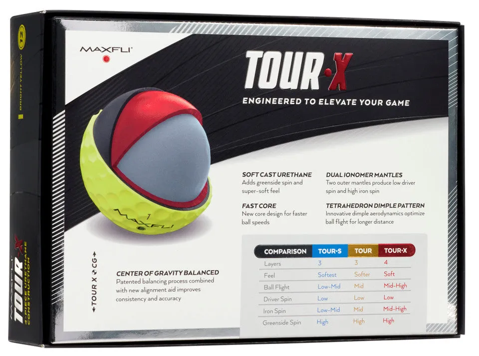 Maxfli Tour-X Total Performance Urethane Golf Balls