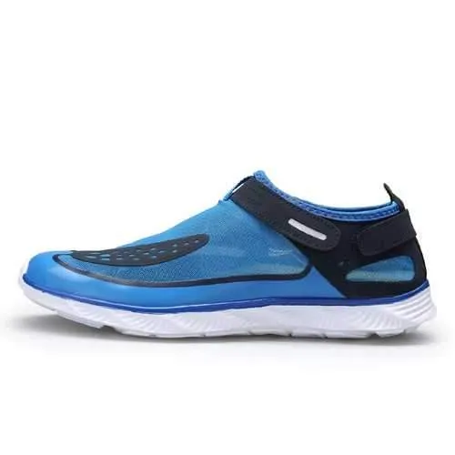 Men Lightweight Breathable Hook Loop Mesh Sneakers