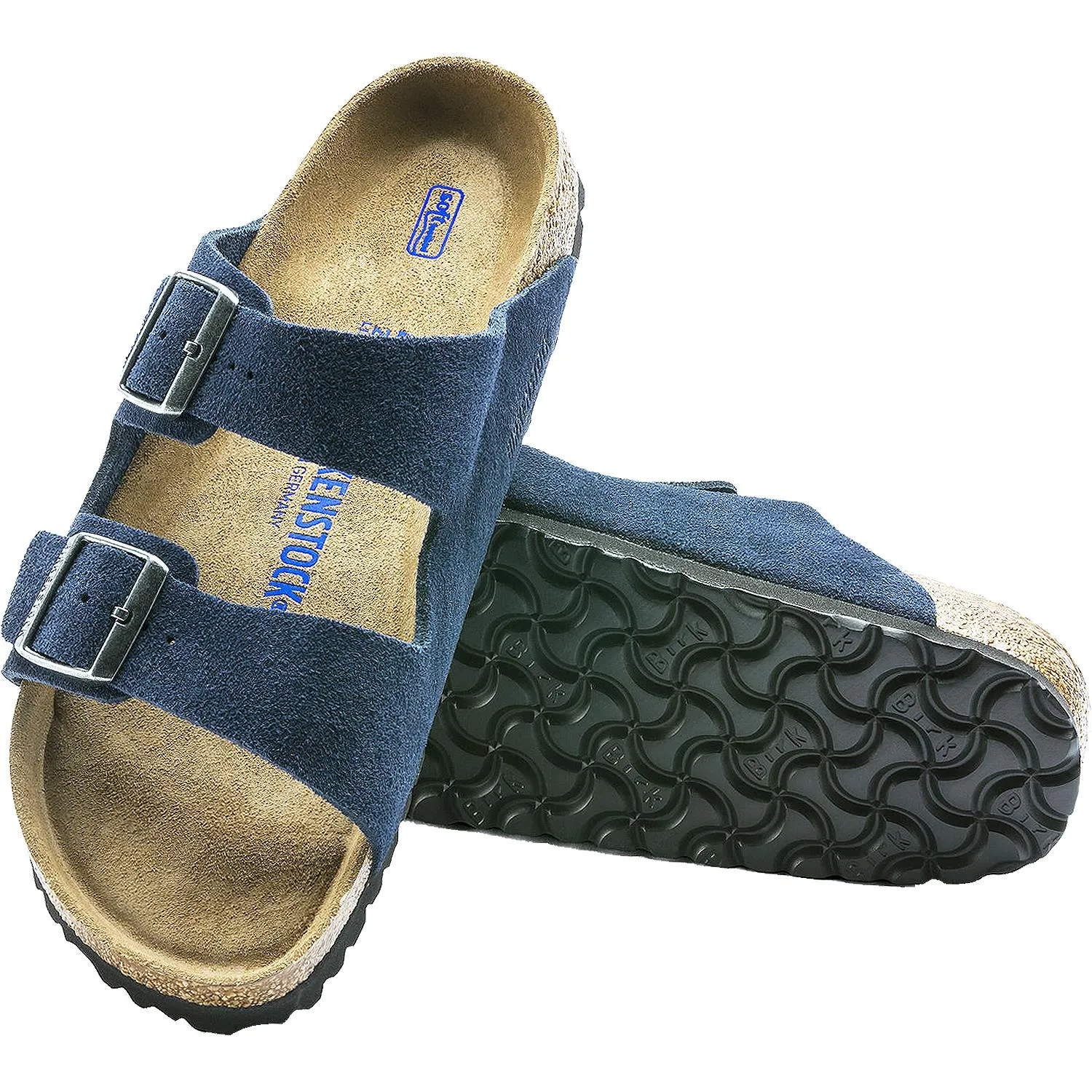 Men's Birkenstock Arizona Soft Footbed Night Suede