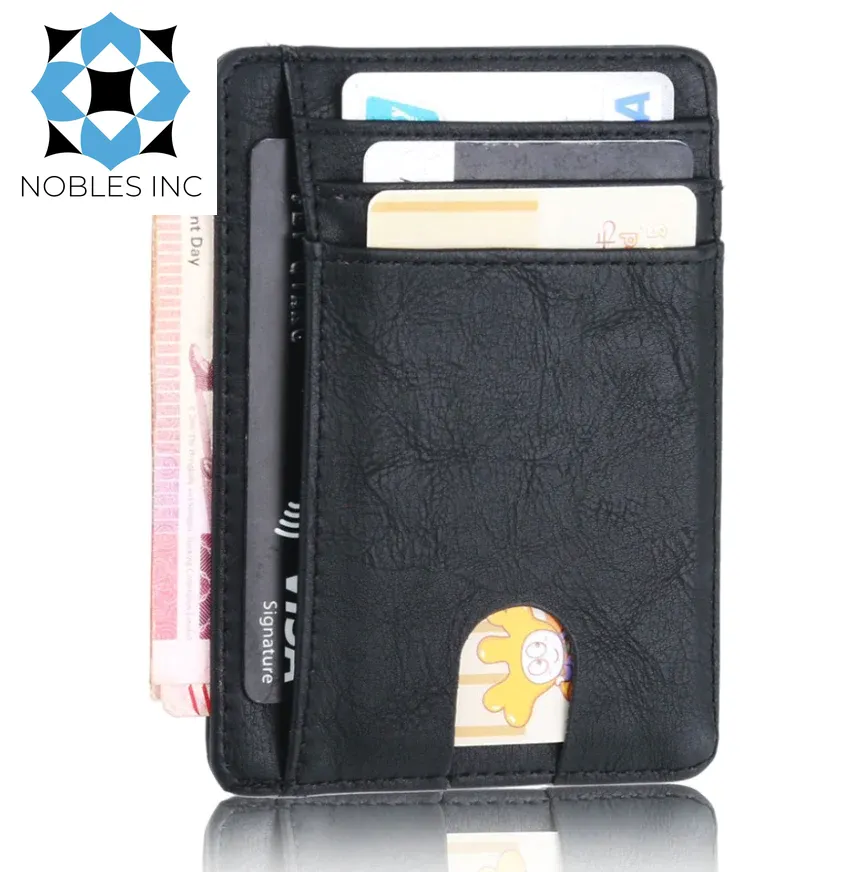 Mens Leather Slim Wallet Credit Card Holder RFID Blocking Pocket ID Money PU USA