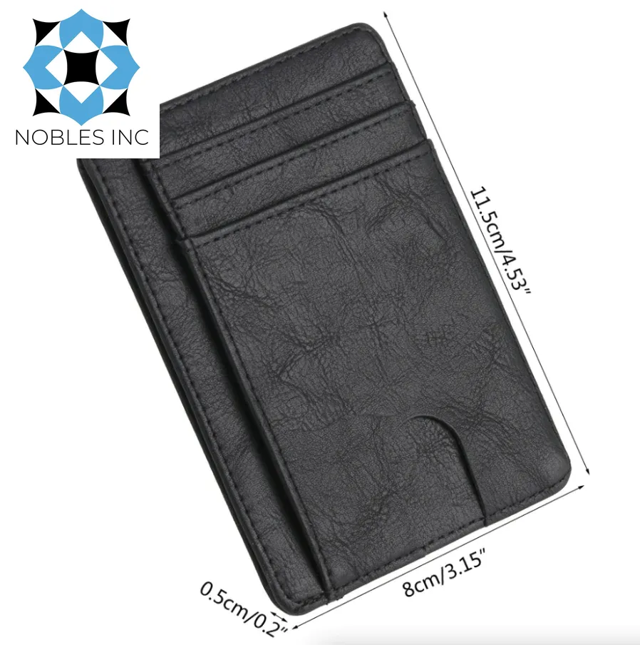 Mens Leather Slim Wallet Credit Card Holder RFID Blocking Pocket ID Money PU USA