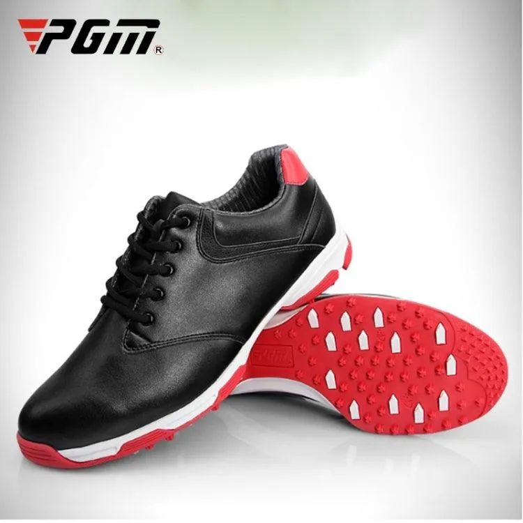 Men's PGM Golf Waterproof Slip-Resistant Microfiber Leather Sneakers