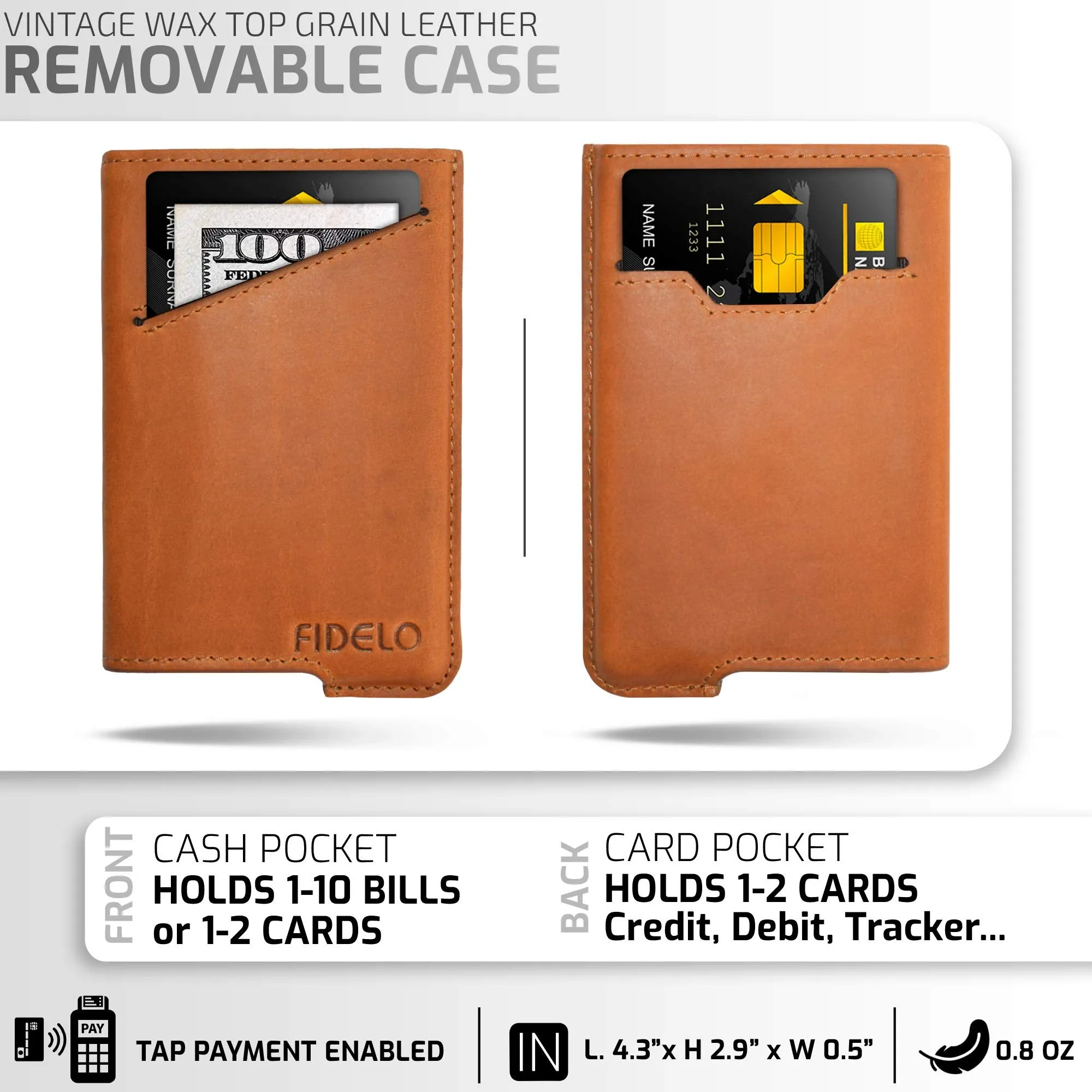 Minimalist Wallets Card Wallet - Hybrid Rfid Wallets For Men Slim Wallet