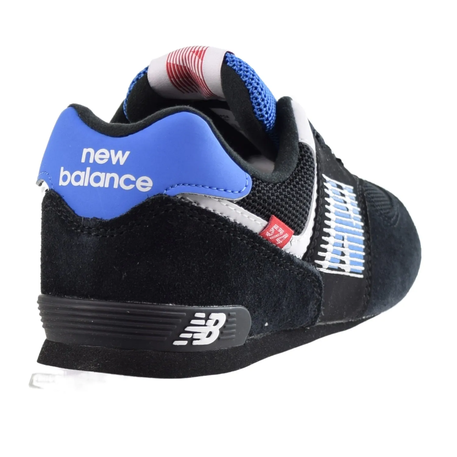 New Balance 574 Big Kids' Shoes Black-Blue