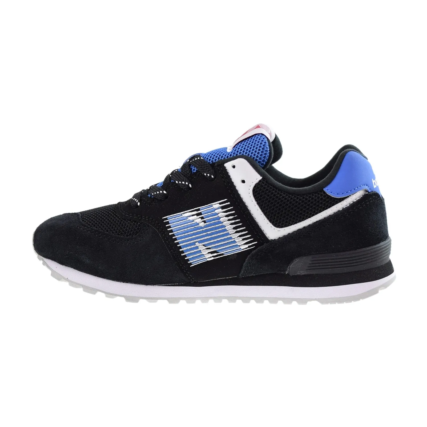 New Balance 574 Big Kids' Shoes Black-Blue