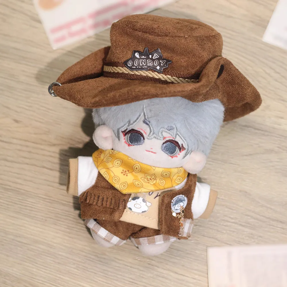 niannyyhouse 10cm 20cm Plush Doll Clothes Hat T-Shirt Pants Scarf Vest Shoes Denim Outfit Doll Dressup