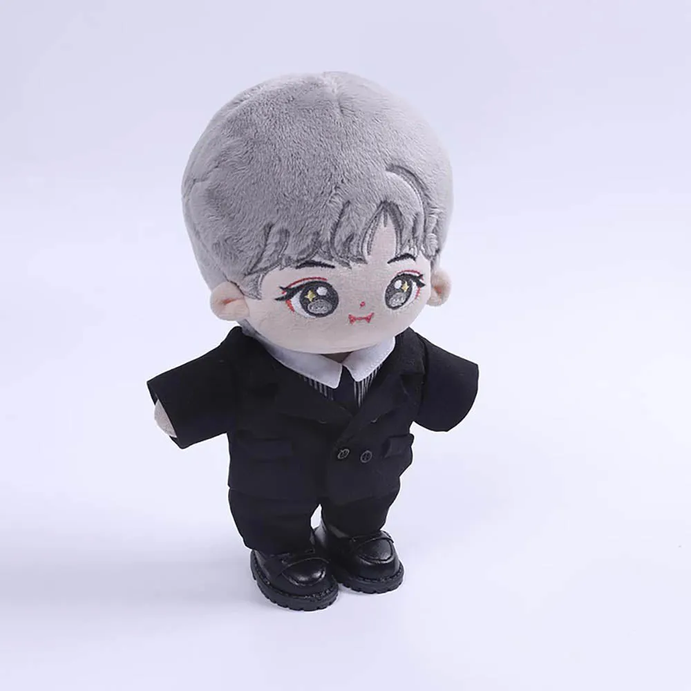 niannyyhouse 20cm Plush Doll Clothes Coat White Shirt Trousers Accessories Shoes Suits 8in Soft Stuffed Toy Dressup