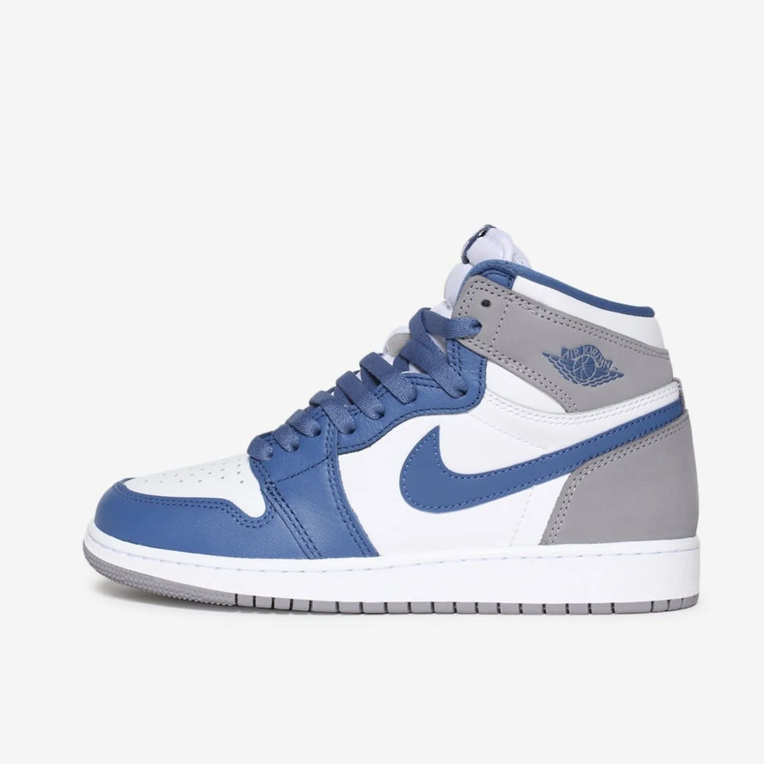 Nike Kid's Jordan 1 Retro High OG Shoes - True Blue / White / Cement Grey