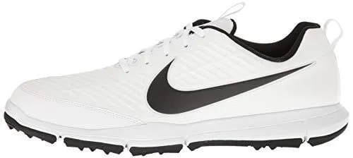 Nike Men's Explorer 2 Golf Shoe, White/Black, 10 M US