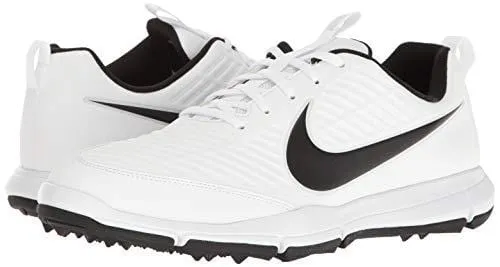 Nike Men's Explorer 2 Golf Shoe, White/Black, 10 M US