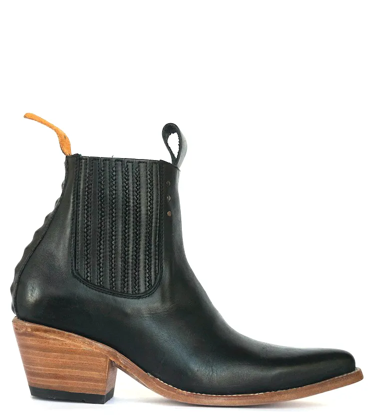 No.1001 FREEWAY chelsea boot - black leather - WOMEN