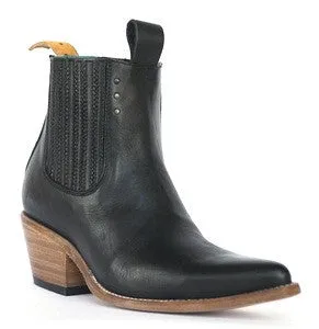 No.1001 FREEWAY chelsea boot - black leather - WOMEN