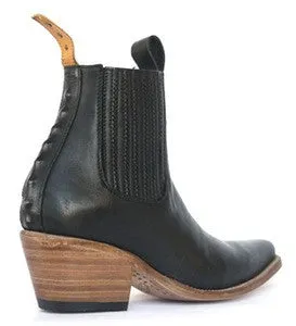 No.1001 FREEWAY chelsea boot - black leather - WOMEN