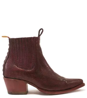 No.1001 FREEWAY chelsea boot deep ember serpentine